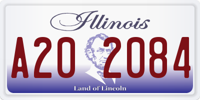 IL license plate A202084