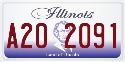 IL license plate A202091