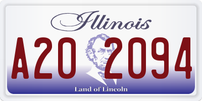 IL license plate A202094