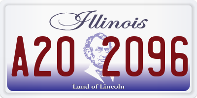 IL license plate A202096