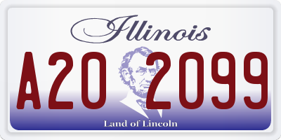 IL license plate A202099