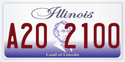 IL license plate A202100