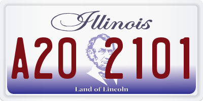 IL license plate A202101