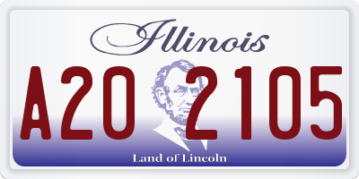 IL license plate A202105