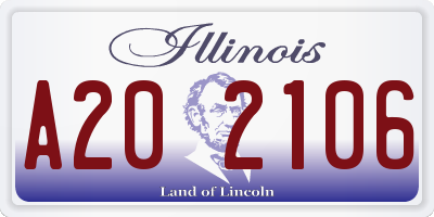 IL license plate A202106
