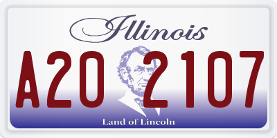 IL license plate A202107
