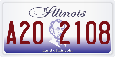 IL license plate A202108