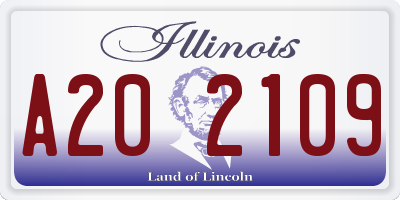 IL license plate A202109