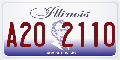 IL license plate A202110