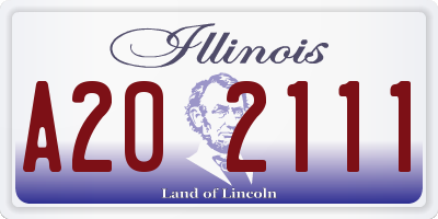 IL license plate A202111