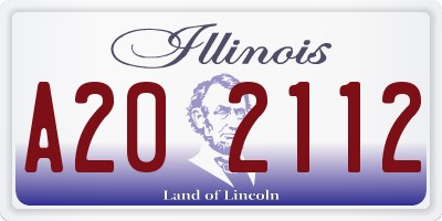 IL license plate A202112