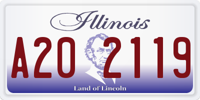 IL license plate A202119