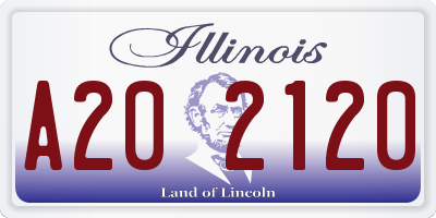 IL license plate A202120