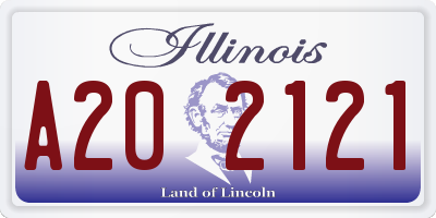 IL license plate A202121