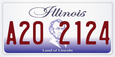 IL license plate A202124