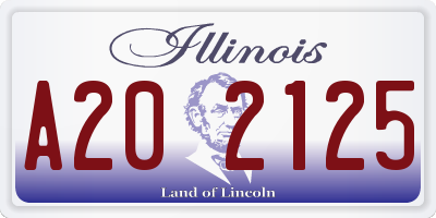 IL license plate A202125