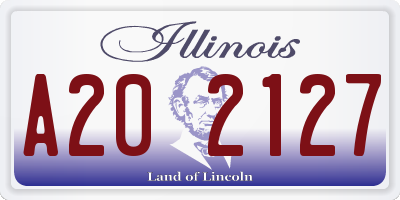 IL license plate A202127
