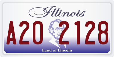 IL license plate A202128