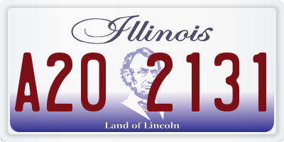 IL license plate A202131