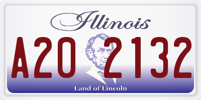 IL license plate A202132