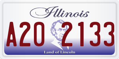 IL license plate A202133