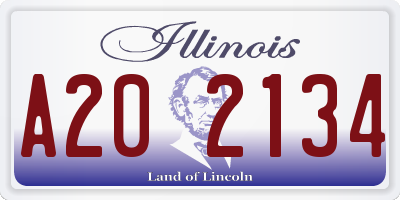 IL license plate A202134