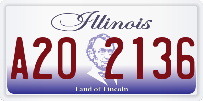 IL license plate A202136