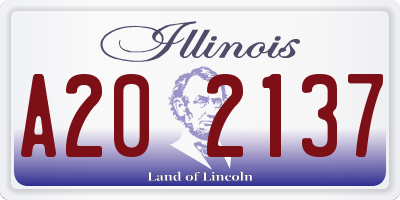 IL license plate A202137