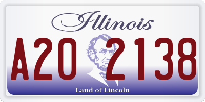 IL license plate A202138