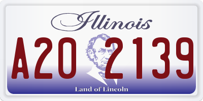 IL license plate A202139