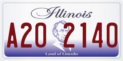 IL license plate A202140