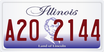 IL license plate A202144