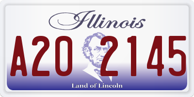 IL license plate A202145
