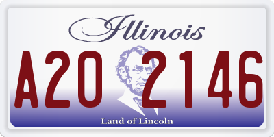 IL license plate A202146