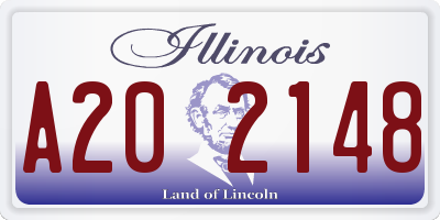 IL license plate A202148