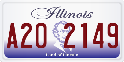 IL license plate A202149