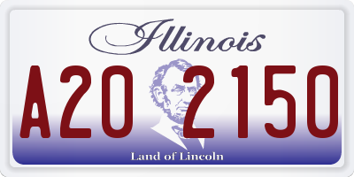 IL license plate A202150