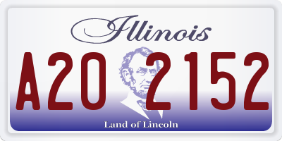 IL license plate A202152