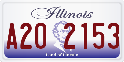 IL license plate A202153