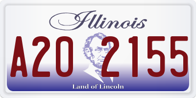 IL license plate A202155