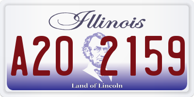 IL license plate A202159