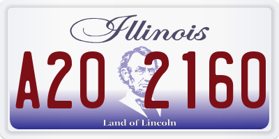 IL license plate A202160