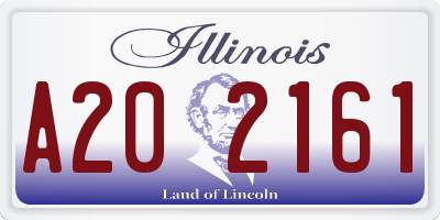 IL license plate A202161