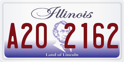 IL license plate A202162