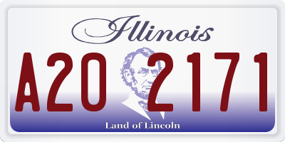 IL license plate A202171
