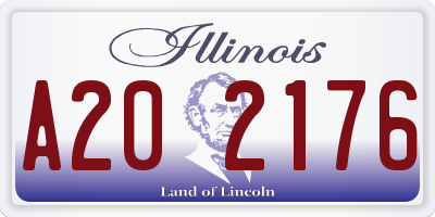 IL license plate A202176