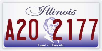 IL license plate A202177