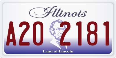 IL license plate A202181