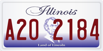 IL license plate A202184