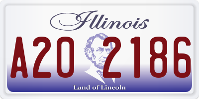 IL license plate A202186